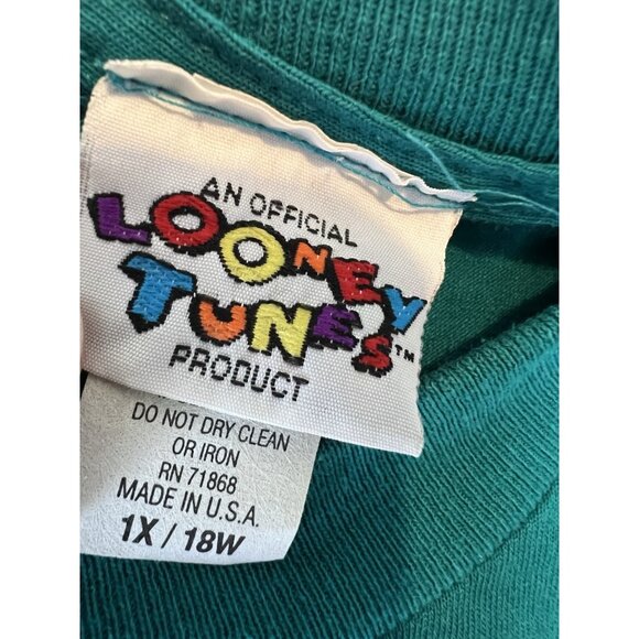 Looney Tunes Tweety‎ Bird Graphic T-Shirt Single Stitch Tee Shirt 1X 18W Vintage - Picture 2 of 10